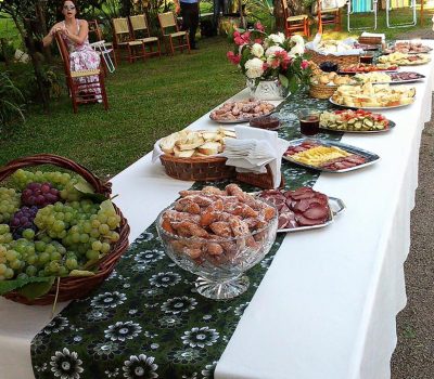 A solenidade ocorreu na propriedade da Família Vaccaro (Estrada do Sabor), no interior do município.